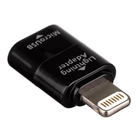 Kit Lightning zu Micro USB Adapter in Schwarz