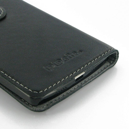 PDair Ultra Thin Google Nexus 5 Leather Book Case - Black