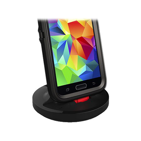Rugged Case Compatible Galaxy S5 USB Charging Dock Black