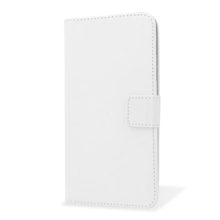 Adarga Kunstleather Wallet and Stand Hülle für OnePlus One in Weiß