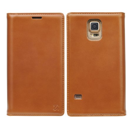 Rearth Ringke Discover Samsung Galaxy S5 Genuine Leather Wallet Case