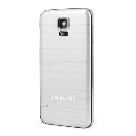 Replacement Aluminium Metal Samsung Galaxy S5 Back Cover - Silver