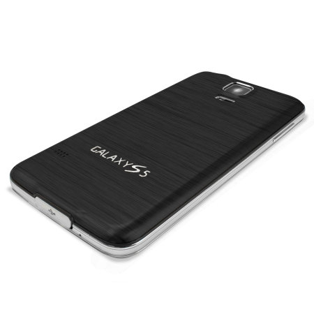 Aluminium Ersatzrückcover für Galaxy S5 / S5 Neo Schwarz