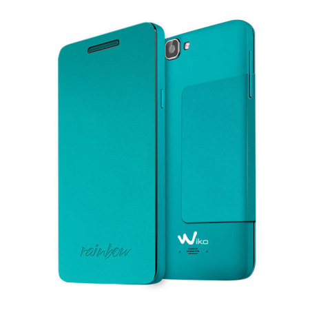 Official Wiko Rainbow Folio Case with Stand - Light Blue