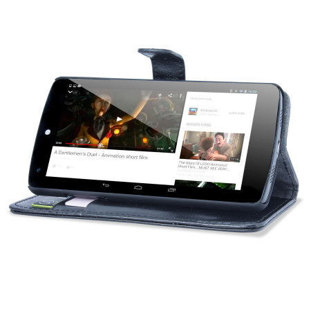 Adarga Wallet and Stand Nexus 5 Tasche in Schwarz