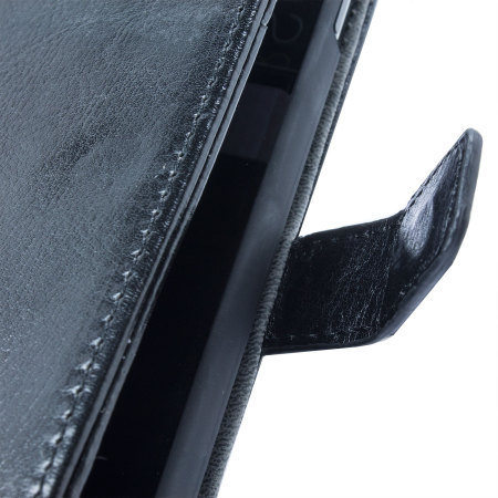 Adarga Wallet Nexus 5 Stand Case with Smart Function  - Black