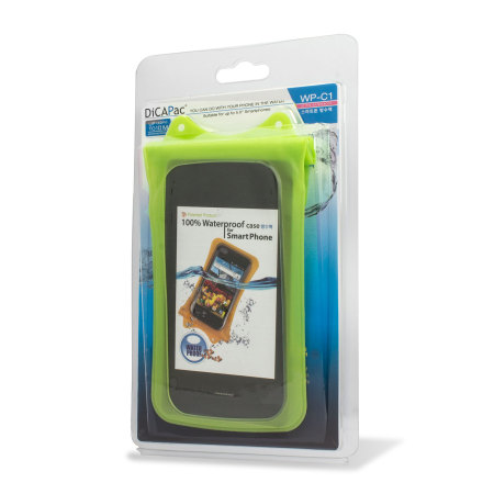 DiCAPac Universal Waterproof Case for Smartphones up to 4.8" - Green