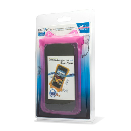 DiCAPac Universal Waterproof Case for Smartphones up to 4.8" - Pink