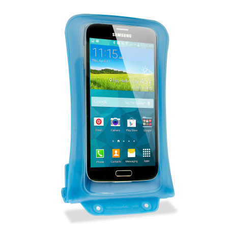 DiCapac wasserdichte Smartphone Hülle bis zu 5.7 Zoll in Blau