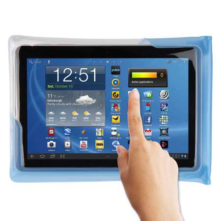 DiCapac 100% wasserdichte Tablet Hülle bis zu 10 1 Zoll in Blau