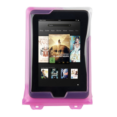 DiCAPac Universal Waterproof Case for Tablets up to 8" - Pink