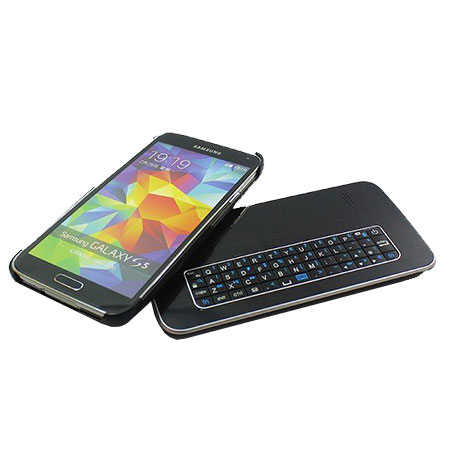 Galaxy S5 Magnetic Bluetooth QWERTY keyboard Case - Black