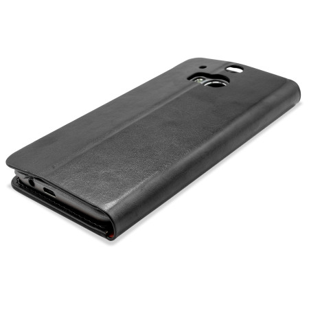 Olixar Leather-Style HTC One M8 Lommebok Deksel - Svart