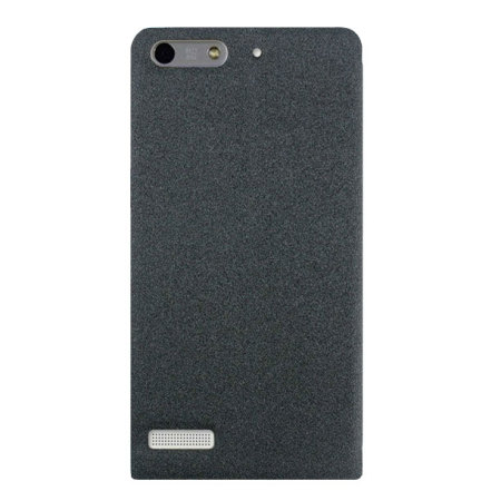 Pudini Huawei Ascend G6 Clear Window Flip and Stand Case - Grey