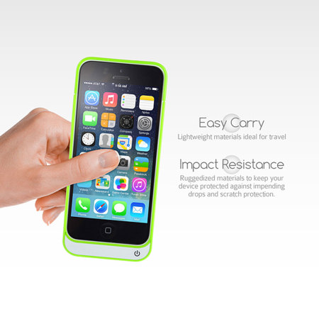 iPhone 5C Power Jacket 2200mAh - Green
