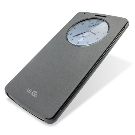 LG G3 QuickCircle Snap On Deksel - Metallic Black