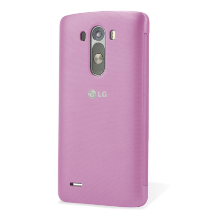 LG G3 QuickCircle Snap On Case - Indian Pink