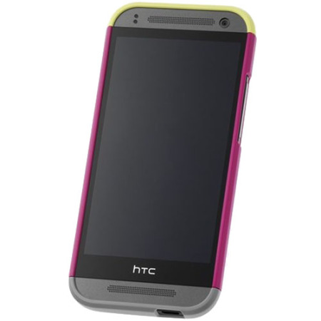 Original HTC One Mini 2 Double Dip Hard Hülle in Pink und Grau