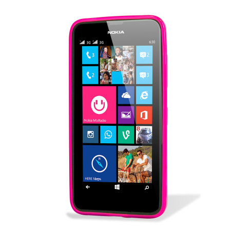 Flexishield Nokia Lumia 630 / 635 Gel Case - Hot Pink