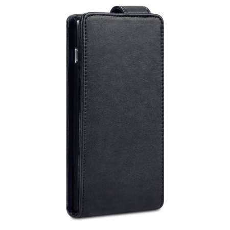 Qubits Leather-Style Sony Xperia M2 Wallet Flip Case - Black
