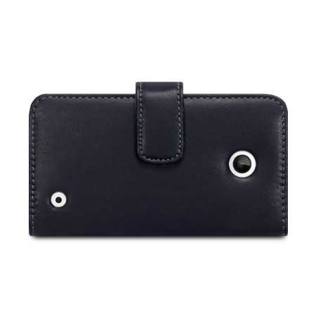 Adarga Nokia Lumia 630 / 635 Leather-Style Wallet Case - Black / Tan
