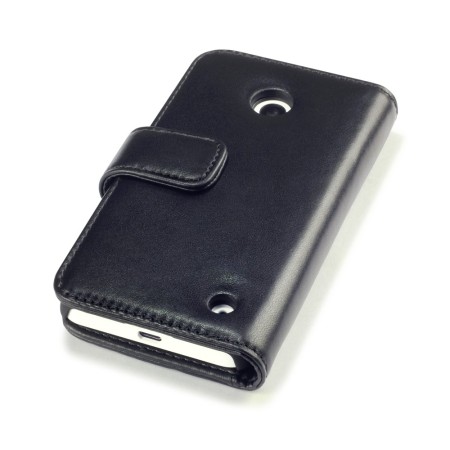 Encase Nokia Lumia 630 / 635 Genuine Leather Wallet Case - Black