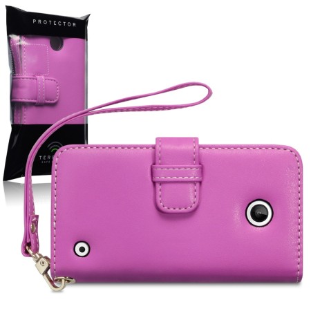 Lumia 630 / 635 Tasche im Brieftaschen Design in Pink