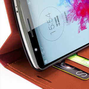 Housse LG G3 Encase Style Portefeuille – Marron