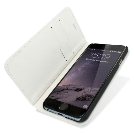 Funda iPhone 6s / 6 Encase Estilo Cuero Tipo Cartera - Blanca