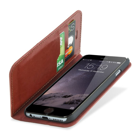 Funda cartera Encase para iPhone 6 - Marrón