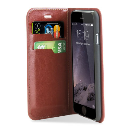 Encase Leather-Style iPhone 6S / 6 Wallet Case - Brown