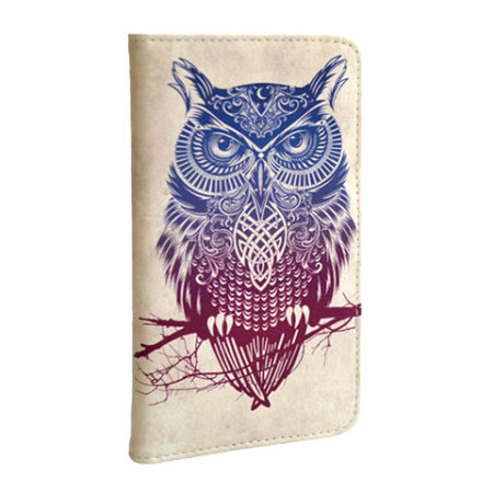 Create and Case Sony Xperia Z2 Book Case - Warrior Owl
