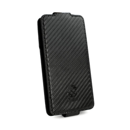 Universal Carbon FibreStyle Smartphone Tasche in Schwarz