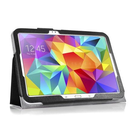 Encase Leather-Style Samsung Galaxy Tab S 10.5 Stand Fodral - Svart