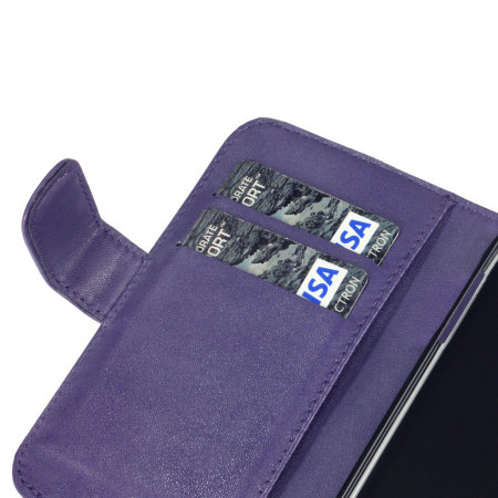 Adarga Samsung Galaxy S4 Wallet Case - Purple