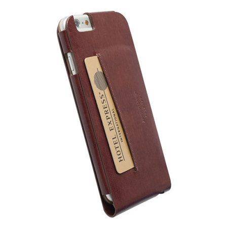 Krusell Kalmar iPhone 6S / 6 Leather Wallet Case - Brown