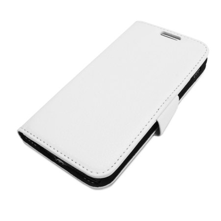 Funda Nexus 5 Encase Premium Estilo Cartera con Soporte - Blanca