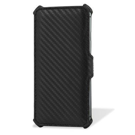 Encase Carbon Fibre-Style Stand Case Stand for iPhone 6S / 6 - Black