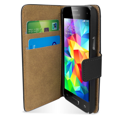 Encase Leather-Style Samsung Galaxy S5 Mini Plånboksfodral - Svart