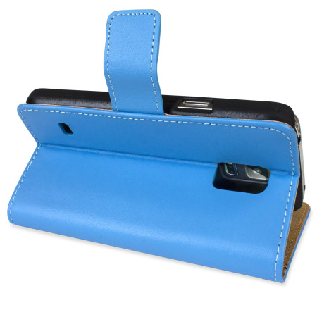 Encase  Leather-Style Samsung Galaxy S5 Mini Wallet Case - Blue