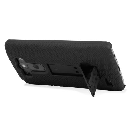 Encase Mesh LG G3 Tough Case & Holster/Belt Clip - Zwart