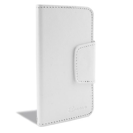 Encase Rotating Leather-Style suojakotelo 4" puhelimille - Valkoinen