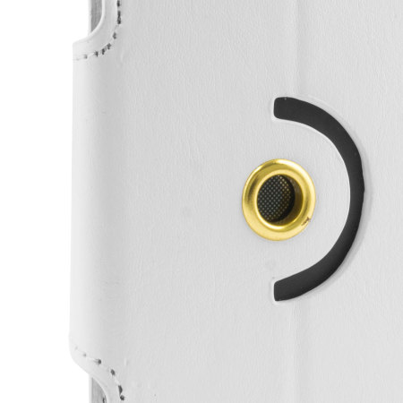 Encase Rotating 4 Zoll Kunstleder Universal Phone Hülle in Weiß
