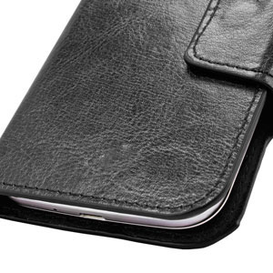 Encase Rotating Leather-Style suojakotelo 5" puhelimille - Musta