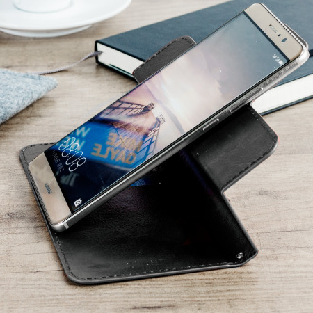 Housse universelle Olixar pour téléphone 5.5’’style cuir – Noire