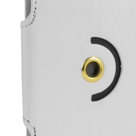 Encase Draaibaar 5.5 Inch Leren-Stijl Universele Phone Case - Wit