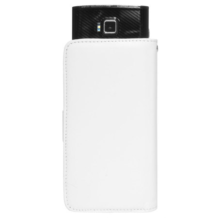 STK Universal 5 inch Smartphone Wallet Case - White