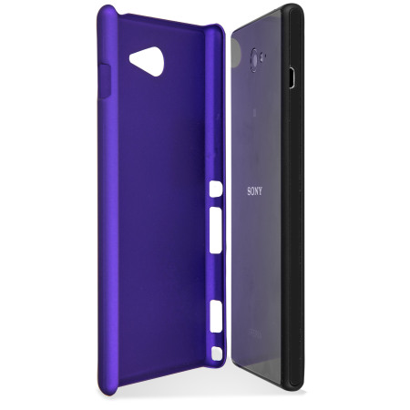 ToughGuard Sony Xperia M2 Rubberised Case - Purple