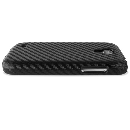 Coque Samsung Galaxy S4 Mini Encase Style Fibre de carbone – Noire