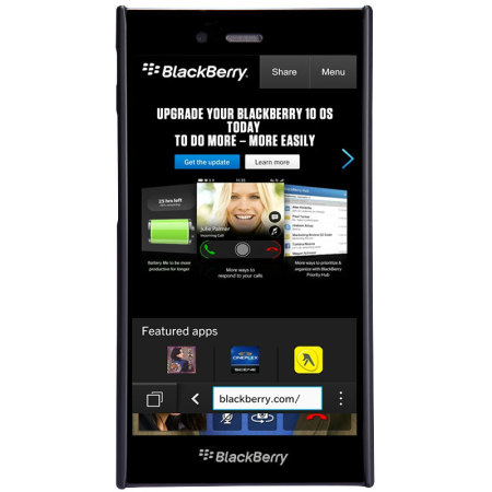 Nillkin Super Frosted Shield BlackBerry Z3 suojakotelo - Musta